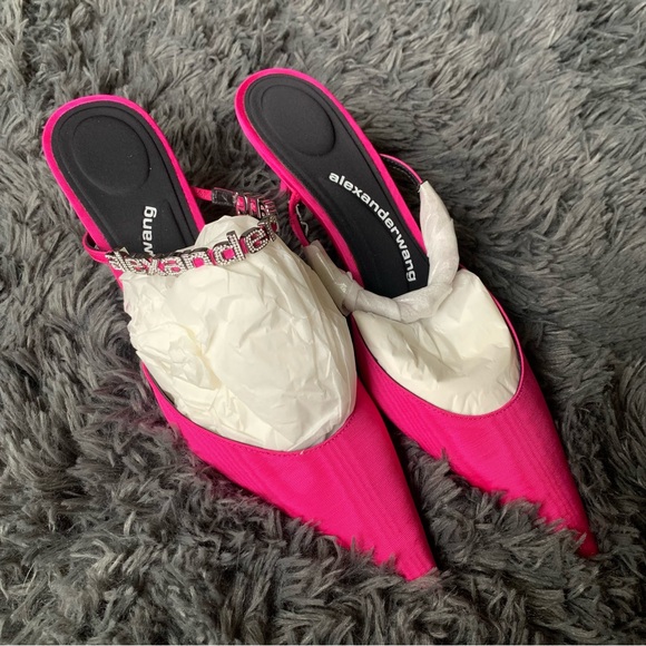 ▪️NIB Alexander Wang Delphine 65mm embellished mules - Picture 8 of 12